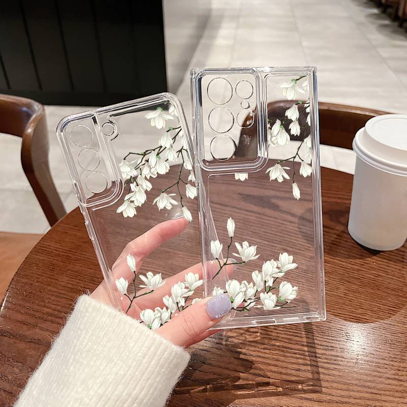 Samsung Flowers Transparent Case